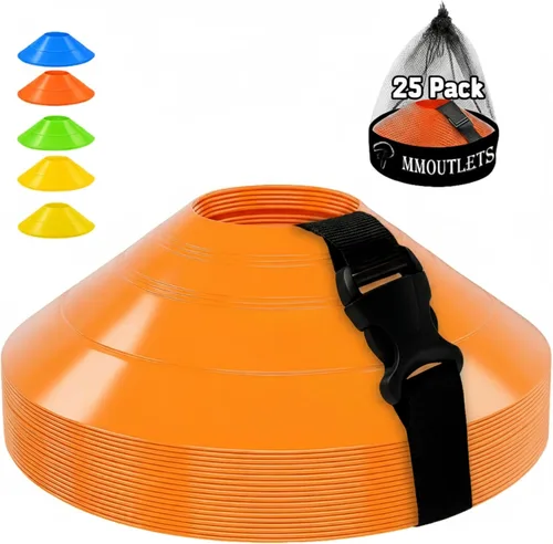 Miniatura 7 de Paquete de 75/50/25, Juego de Conos de Entrenamiento de Fútbol de Grado Profesional, Conos de Agilidad Duraderos con Bolsa de Transporte y Soporte