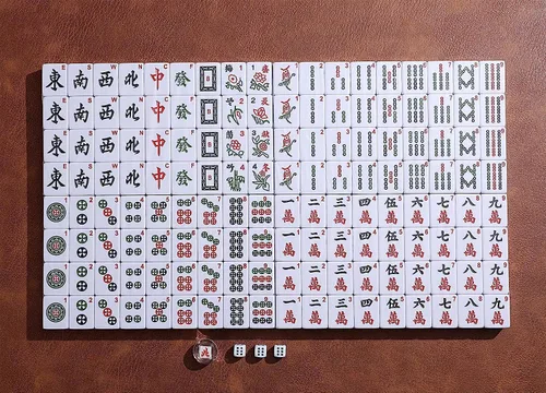Miniatura 6 de Mose Cafolo Set de Juego de Mahjong Chino Profesional, 146 Fichas Numeradas de Gran Tamaño con Estuche de Viaje, Set Completo de Fichas de Mahjong