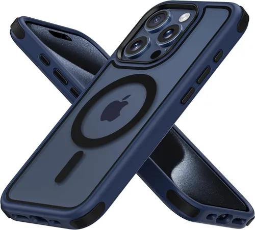 Miniatura 8 de Mobnano Funda para iPhone 13 Pro, compatible con MagSafe, funda transparente con anillo magnético, diseño multicolor protector a prueba de golpes