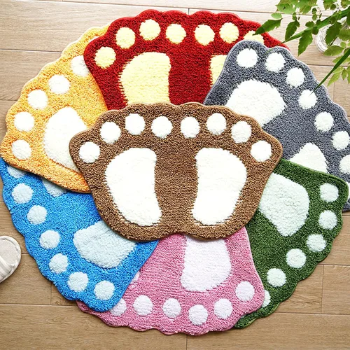Miniatura 7 de Alfombras de baño, absorbentes de agua, antideslizantes, para usar en el baño, ducha, habitación, etc. Tapete de baño de microfibra suave, lavable a