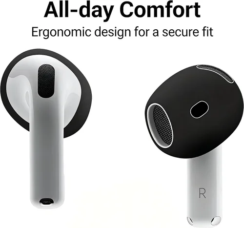 Miniatura 2 de 6 pares de fundas para los oídos para AirPods 4, antideslizantes, accesorios deportivos ultra finos de silicona suave para auriculares compatibles