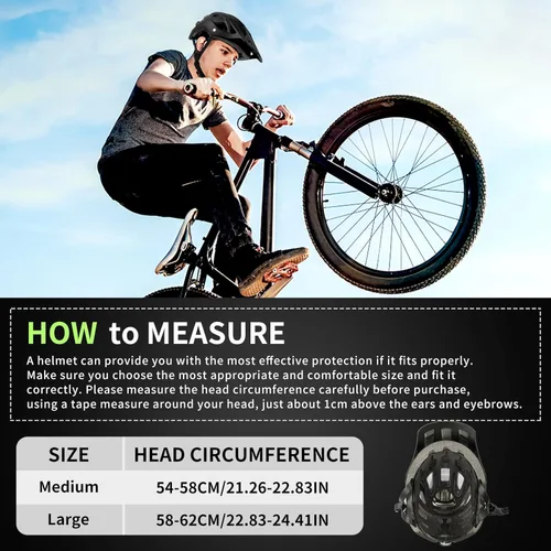 Miniatura 7 de Casco de bicicleta, cascos de bicicleta SIFVO para hombres y mujeres, casco de bicicleta de montaña con visera, cascos para adultos a jóvenes, casco