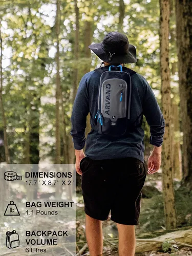 Miniatura 4 de Hydration Backpack, Lightweight Hydration Pack with 2L Water Bladder, 6L Water Backpack for Men Women Cycling, Hiking, Mountain Biking, Skiing