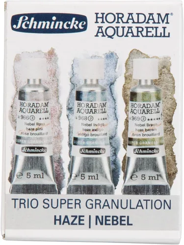 Miniatura 8 de Schmincke - HORADAM® AQUARELL, surtido completo de 40 medios recipientes de acuarelas de granulación súper fuerte, 74 440 097, caja de metal