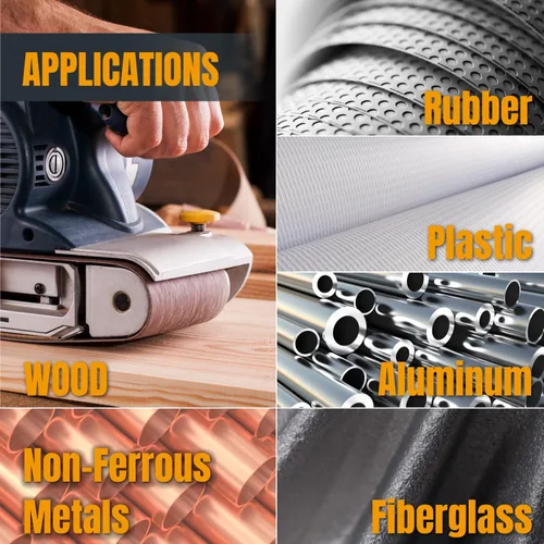 Miniatura 6 de POWERTEC Sanding Belts, Aluminum Oxide Belt Sander Sanding Belt for Portable Belt Sander, Woodworking, Metal Polishin
