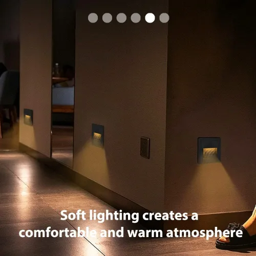 Miniatura 4 de Arotelicht Luces LED para escalones de 120 V para interiores y exteriores, 3000 K, luces de pared empotrables impermeables para terraza, escalera