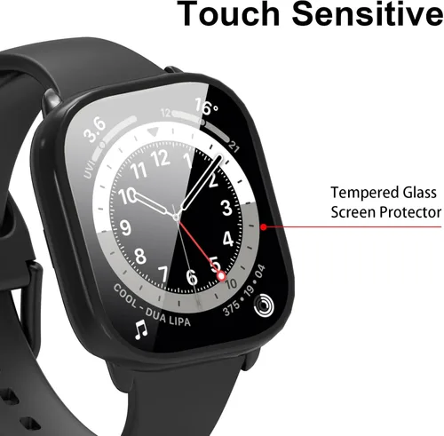 Miniatura 4 de Protector de pantalla para Amazfit GTS 4 Mini Smartwatch, paquete de 2 protectores de policarbonato duro, carcasa completa, accesorios para GTS 4