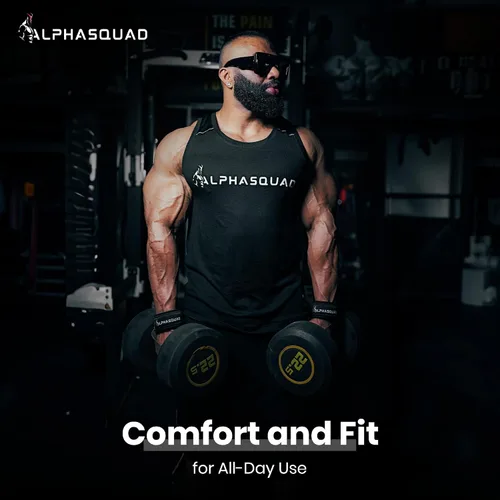 Miniatura 6 de ALPHASQUAD Correas de levantamiento para levantamiento de pesas – Correas de muñeca resistentes para levantamiento de pesas con envolturas