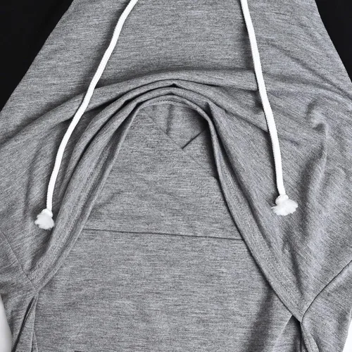 Miniatura 134 de GINKANA Sudadera con capucha para mujer, manga larga, lactancia materna, ropa casual