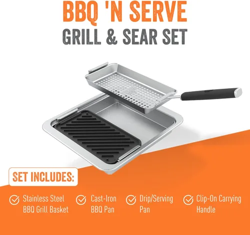 Miniatura 3 de Yukon Glory™ SEAR 'N SERVE - Juego para asar y servir (BBQ 'N SERVE - Juego de parrilla y asador)