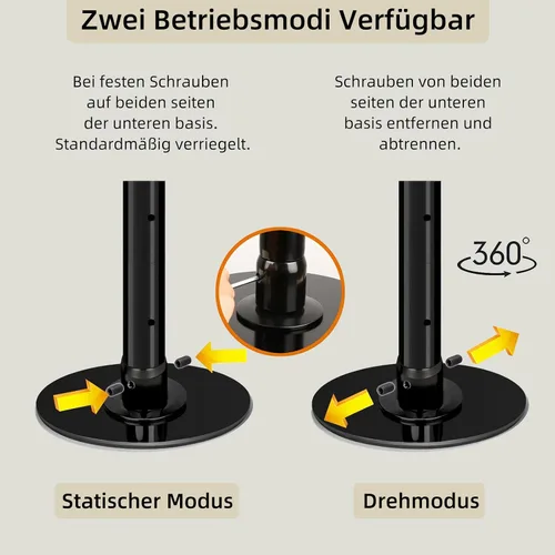 Miniatura 4 de Juego de Tubo de Baile - Altura Ajustable Premium 7.38-8.85 pies Portátil 45 mm de Diámetro 360° Tubo de Baile Giratorio para el Hogar, Capacidad
