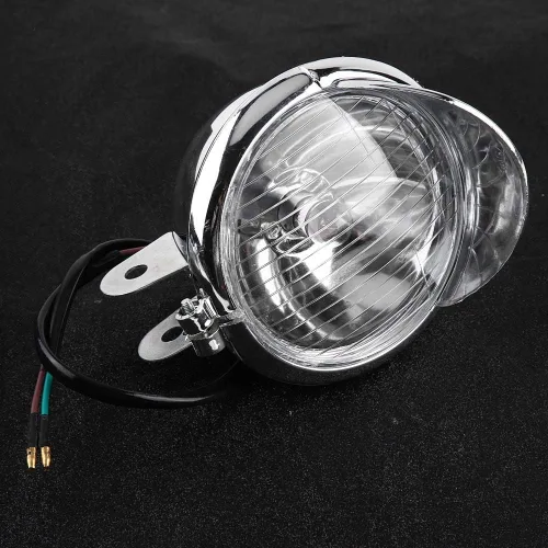 Miniatura 4 de Fydun Focos cromados para motocicleta, Supplementari Moto - DC 12V motocicleta universal antiniebla faro lámpara de faro retro instalación auxiliar