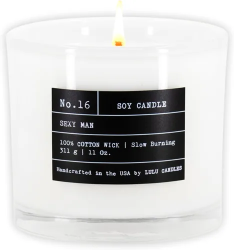 Miniatura 124 de Lulu Candles Sexy Man Vela perfumada de lujo en tarro de soja Vertida a mano en los Estados Unidos Altamente perfumada y duradera