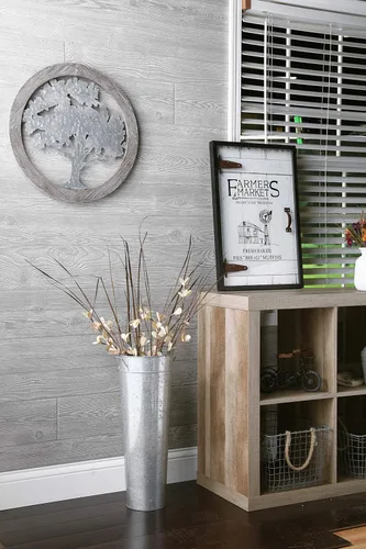 Miniatura 2 de Hosley Jarrón Balde Francés Galvanizado con Asas de 6" de Diámetro x 15" de Alto - Perfecto para Bodas, Fiestas, Picnics Campestres, Arreglos Plata
