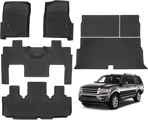 Miniatura 84 de Alfombrillas de piso Naibeve para Ford Edge 2015 2016 2017 2018 2019 2020 2021 2022 2023 2024 2025 - Ajuste personalizado para todo clima