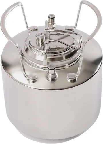 Miniatura 2 de Acero inoxidable Mini Ball Lock Barril de bloqueo de bola de 1.6 galones Barril de cerveza con cerradura de bola pequeña para lotes pequeños