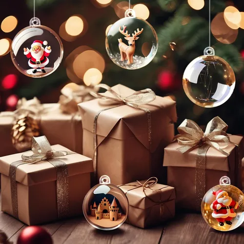 Miniatura 5 de Adornos de bolas rellenables de plástico acrílico transparente de 30 unidades para decoración de fiesta de boda de Navidad, 2.76 pulgadas
