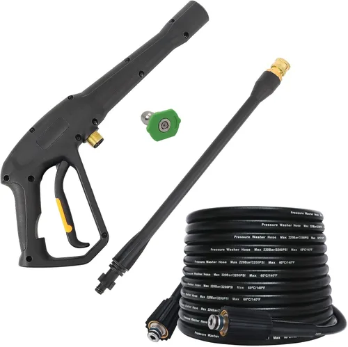 Miniatura 13 de Bear Force Pistola rociadora de repuesto con varilla de extensión y conector M22-15, compatible con algunos de Ryobi, Greenworks, Craftsman, Pistola