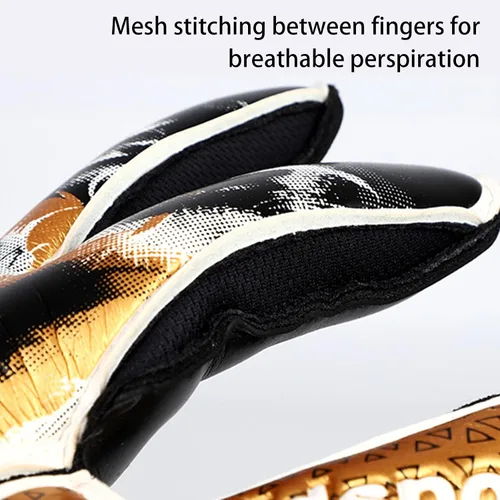 Miniatura 5 de Portero de fútbol con guantes de portero de látex antideslizantes para adultos, hombres y mujeres, guantes de fútbol de entrenamiento con fuertes