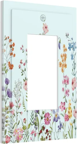 Miniatura 112 de Placa Cubierta de Interruptor de Luz de Palanca Individual con Diseño de Flor Botánica en Tablero de Madera Rústico Estilo Granja - Placa de Pared