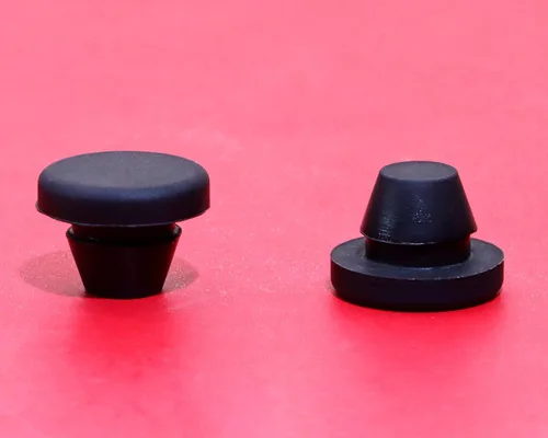 Miniatura 3 de ONLYKXY 5 piezas de silicona negra redonda tipo cierre a presión para muebles, tapones para orificios de muebles, tapa protectora (0.315 in)