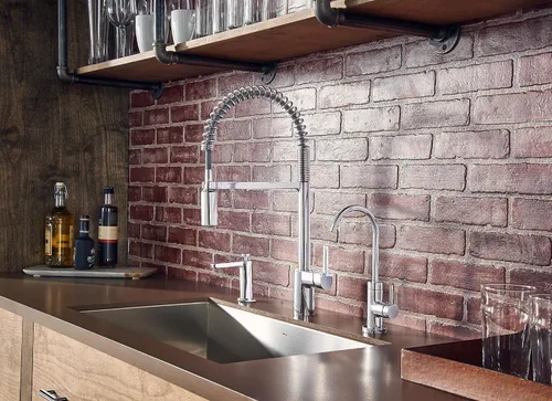 Miniatura 11 de Grifo de cocina Moen Align cromado con sensor de ondas Motionsense sin contacto, de una manija, arco alto, resorte, preenjuague, extraíble con Cromo