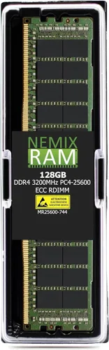 Miniatura 15 de NEMIX RAM 1TB (4X256GB) DDR4 3200MHZ PC4-25600 8Rx4 1.2V CL22 288-PIN ECC LRDIMM Kit de memoria de servidor reducida de carga compatible