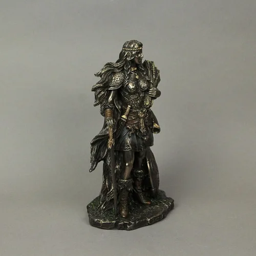 Miniatura 3 de Veronese Design Lady SIF - Escultura de resina de la diosa nórdica de la tierra y de la familia, de 8 5/8 pulgadas, acabado en bronce