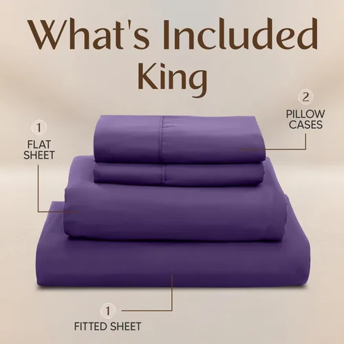 Miniatura 282 de Utopia Bedding Juego de sábanas Queen – Sábanas de 4 piezas para cama tamaño Queen, microfibra suave y transpirable, incluye 1 sábana bajera, 1 Gris