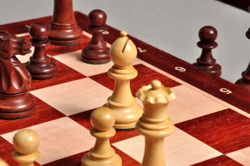 Miniatura 8 de Juego de ajedrez The Grandmaster - Solo piezas - 4.0" King (caoba dorada)