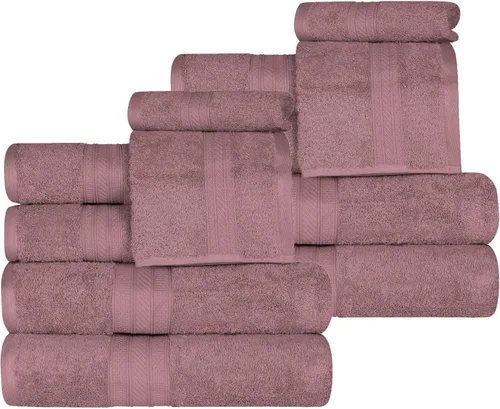 Miniatura 25 de Superior Juego de 2 toallas de baño de fibra larga 100% algodón peinado de 27.64 oz/m², para baño, ducha, cocina, súper suave, afelpado, altamente