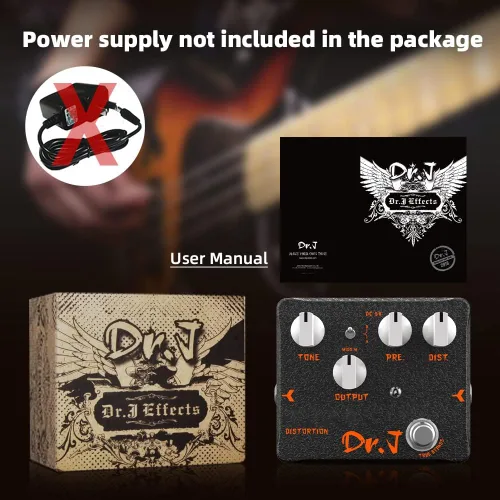 Miniatura 2 de Pedal de Bajo JOYO de Overdrive con Simulador de Amplificador de Tubo Mic'd Pedal Integrado de Salida DI y XLR para Grabación de Efectos Edición