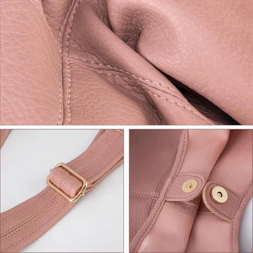 Miniatura 4 de Montana West Hobo Bags - Bolso para mujer, ultra suave, plegable, con monedero