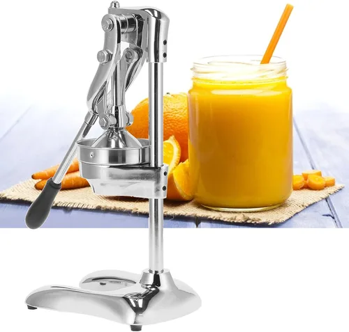 Miniatura 5 de Fdit Exprimidor manual de grado comercial, acero inoxidable 304 resistente y prensa de cítricos de hierro fundido para naranjas, limones, granadas