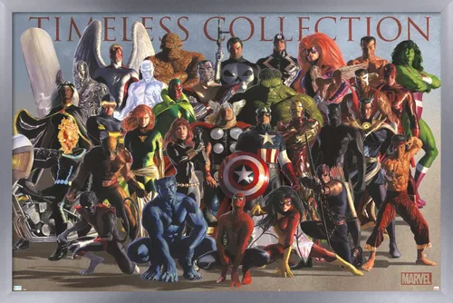 Miniatura 10 de Marvel Comics Group - Póster de pared, 22.4 pulgadas de largo x 14.7 W, versión enmarcada de madera de granero