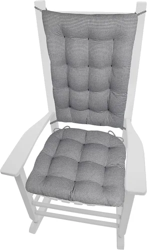 Miniatura 18 de Barnett Home Decor Cojines de silla mecedora de algodón Duck Tan – Tamaño extragrande Jumbo – Almohadilla de asiento de espuma de látex de 19 x 19