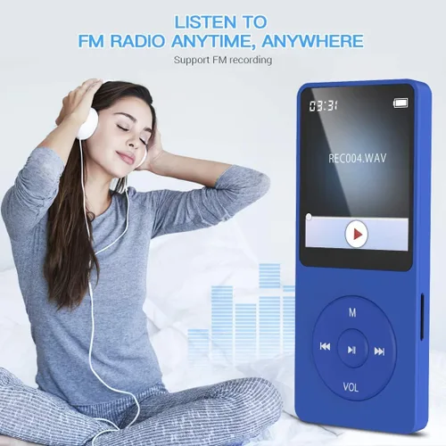 Miniatura 9 de AGPTEK A02PL Reproductor de MP3 de 64 GB, 70 horas de reproducción, sin pérdidas de sonido, Reproductor de música, Soporta hasta 128 GB