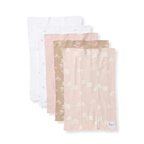 Burt's Bees Baby - Trapos para eructos para bebés, 100 % algodón orgánico extra absorbente, tela suave para la baba, 5 paquetes, esenciales para
