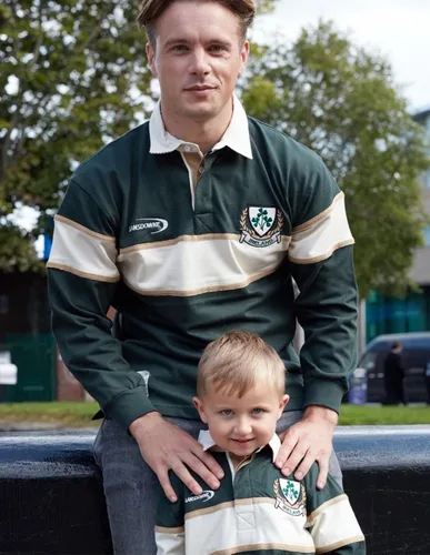 Miniatura 2 de Lansdowne Irlanda BottleNatural 3 Shamrock Rugby de manga larga para hombre