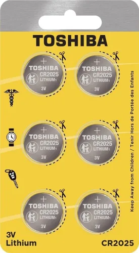 Miniatura 15 de Toshiba CR2025 Batería de moneda de litio de 3 voltios (500 baterías)