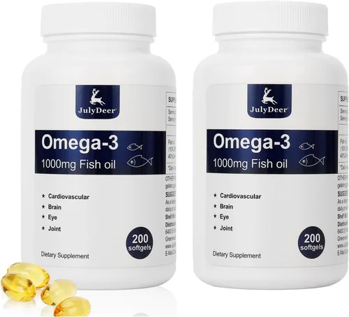 Miniatura 9 de Suplemento concentrado de aceite de pescado Omega 3 de 1000 mg, rico en EPA y DHA, apoya la salud del corazón, las articulaciones, el cerebro