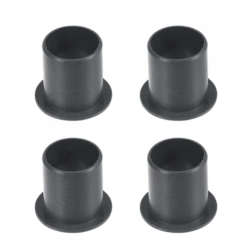 Miniatura 9 de uxcell - Cojinetes de manga con brida, 12 mm de diámetro interior, 14 mm de diámetro exterior, 10 mm de longitud, buje sin aceite envuelto en POM