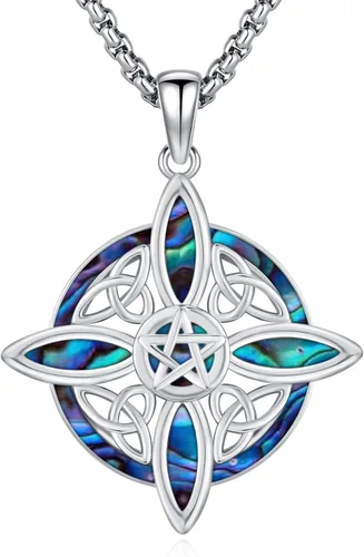 Miniatura 11 de Joyería Mágica para Mujeres y Hombres Nudo de Bruja Plata 925 Original Collar de Nudo de Bruja Tetragrammaton Hecate Collar Lilith Collar Pentagrama