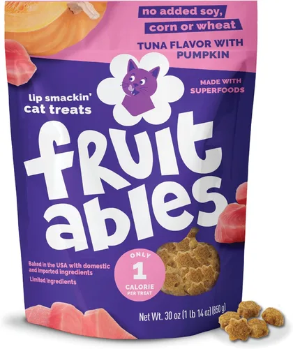 Miniatura 15 de Sorpresas crujientes de frutas para gatos Saludables sorpresas para gatos con ingredientes limitados Bajas en calorías 2.5 onzas