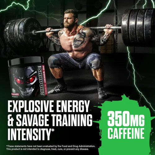 Miniatura 3 de JNX SPORTS The Shadow! Preentrenamiento de alta estimulación 350mg de cafeína Sandía 30 porciones Energía eléctrica, enfoque mental y fuerza
