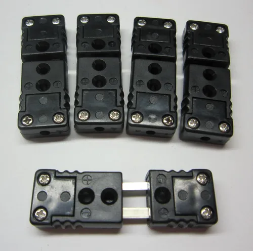 Miniatura 2 de Mini conector de cable de termopar tipo J, conector de cable, 5 pares de enchufes macho y hembra