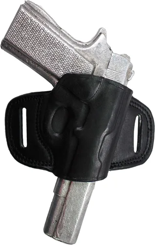Miniatura 30 de YT HOBBY Funda para pistola de cuero hecha a mano con deslizamiento rápido en la cintura OWB Marrón - mano derecha