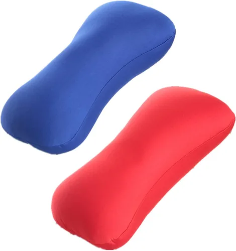 Miniatura 11 de ASkinds 2 almohadas cilíndricas de 15 x 7.8 pulgadas, cómodas almohadillas tipo hueso de microcuentas, cojín de tubo de cama para cabeza, cuello