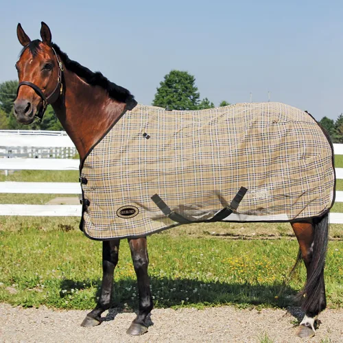 Country Pride Textilene - Sábana para caballos, malla transpirable duradera, doble hebilla frontal ajustable, correas elásticas para las patas