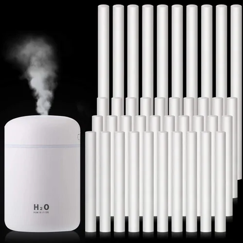 40 barras de humidificador de algodón para recambio de mechas de repuesto para difusor personal portátil, humidificadores de niebla alimentados por